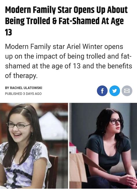 Ariel Winter talking about the bullying she faced when on ...